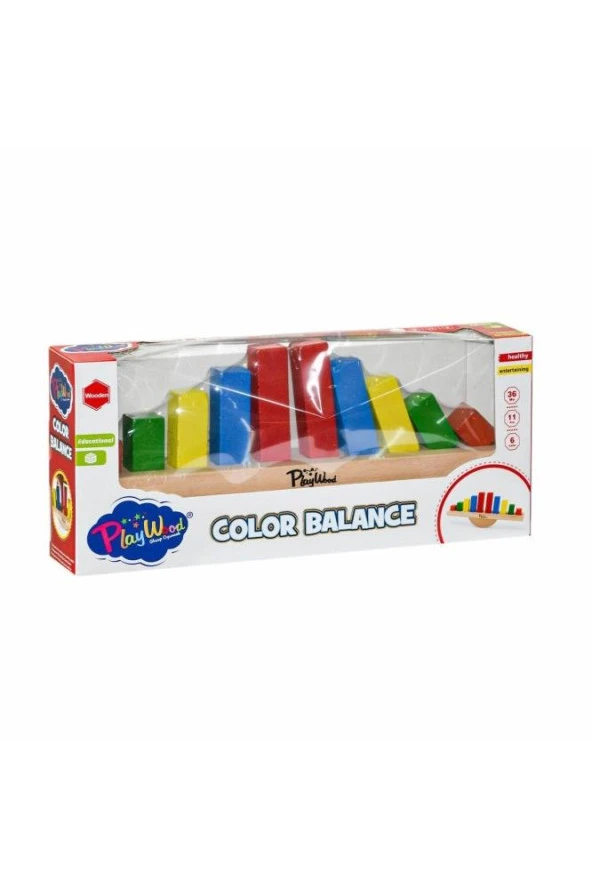 Play Wood Ahşap Renkli Balans Oyunu Ony-387 ürün görseli 1