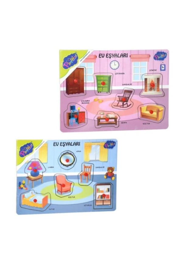 Play Wood Ahşap Tutmalı Ev Eşyaları Ony-281/282 ürün görseli 1