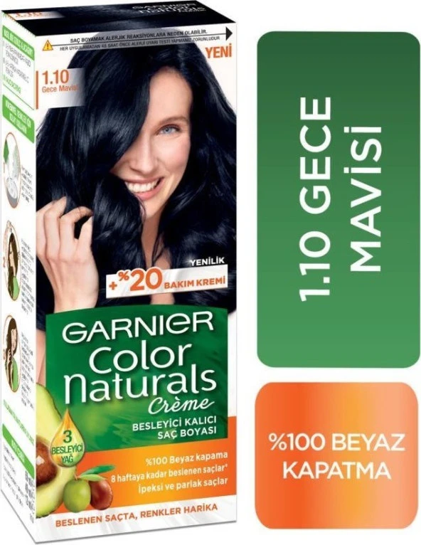 Garnier Color Naturals 1.10 Gece Mavisi ürün görseli 1