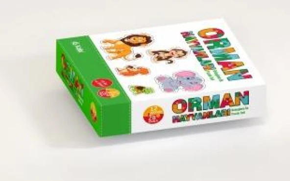 KOLİX Baby Puzzle Orman Hayvanları Eğitici Oyun Kartları ürün görseli 1