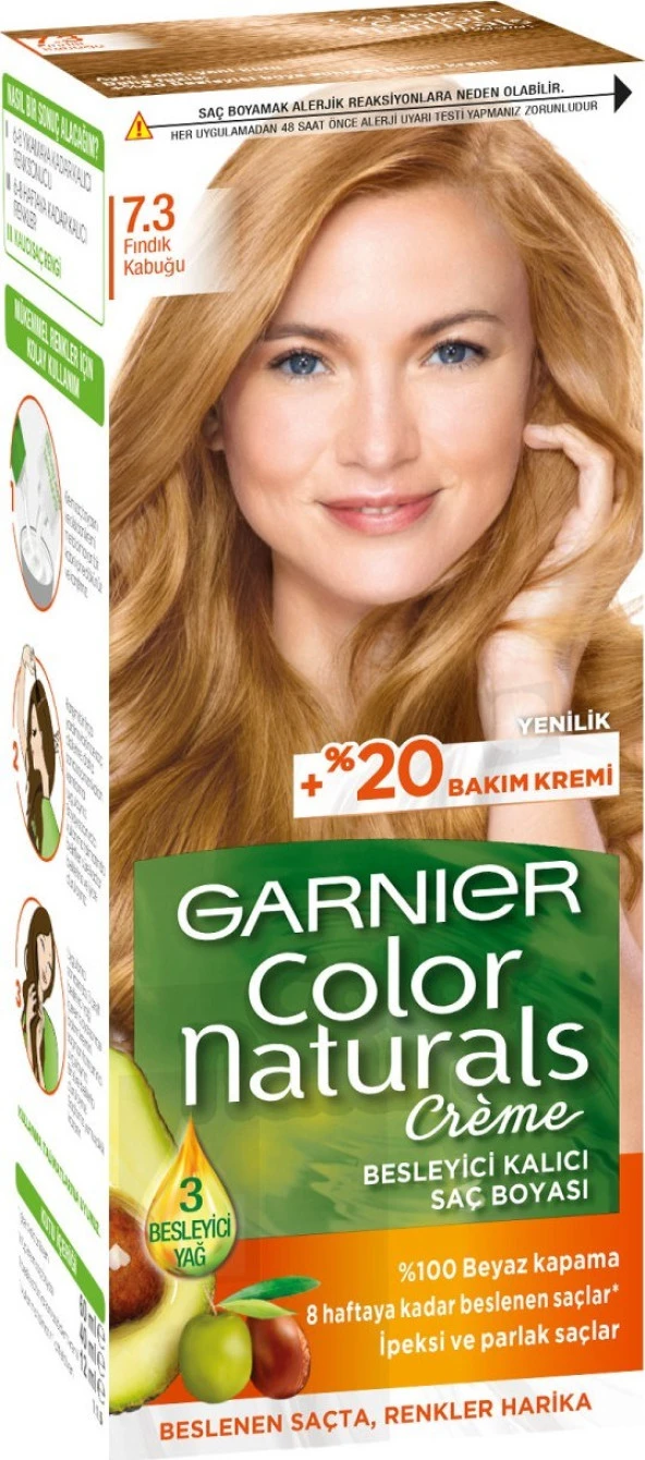 Garnier Color Naturals 7/3 - Fındık Kabuğu Saç Boyası ürün görseli 1