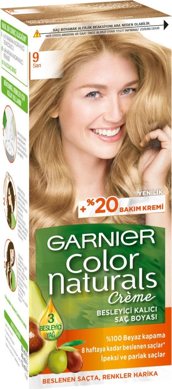 Garnier Color Naturals 9/0 - Sarı Saç Boyası ürün görseli 1