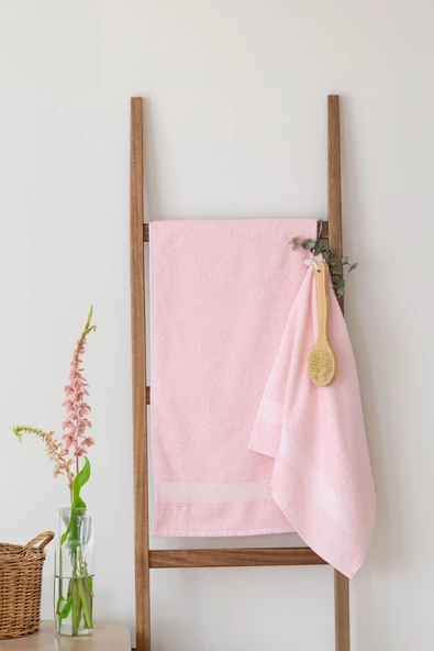 Sharm 2'li %100 Pamuk I Banyo Havlu Seti I Hamam Takımı I Çeyizlik Set I 50x85cm + 70x140cm ürün görseli 1