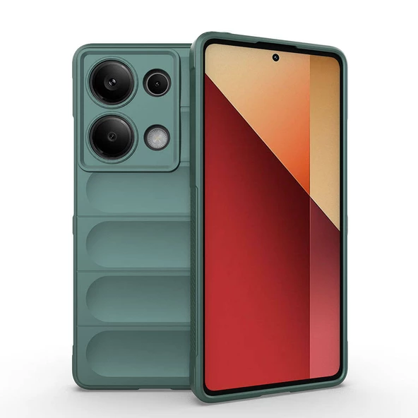 Vendas Redmi Note 13 Pro 4G Kılıf Esnek TPU Oyuklu Arka Yüzey Tasarımlı Zore Etnik Silikon Kapak ürün görseli 1