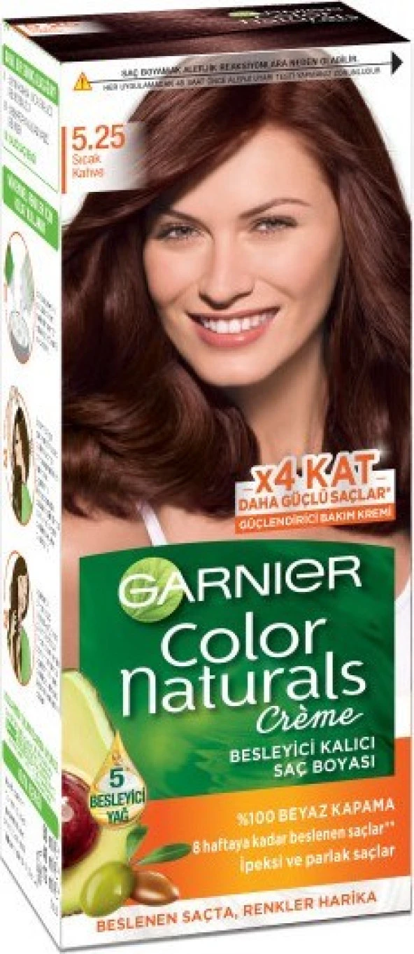 Garnier Color Naturals 5.25 Sıcak Kahve ürün görseli 1