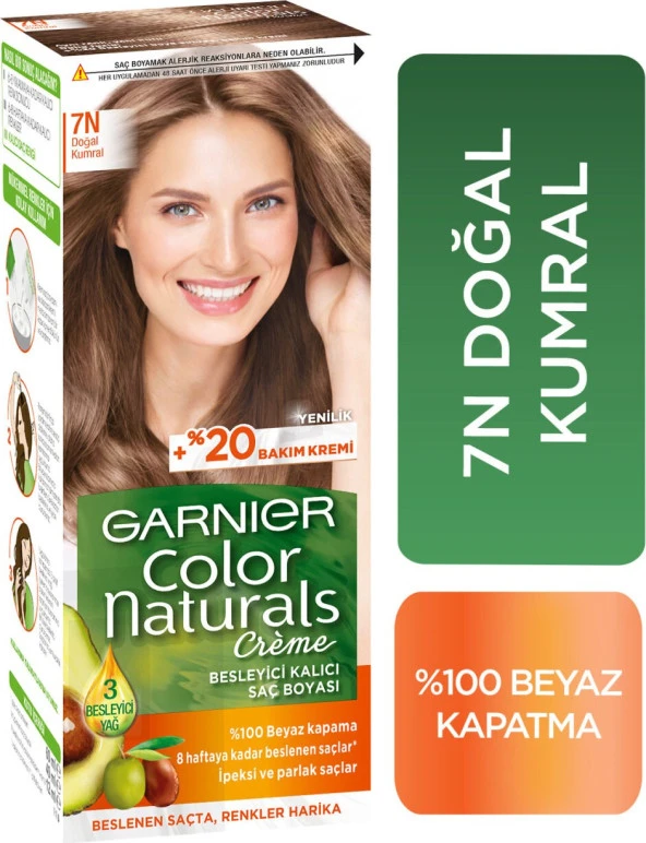 Garnier Color Naturals 7N Doğal Kumral ürün görseli 1