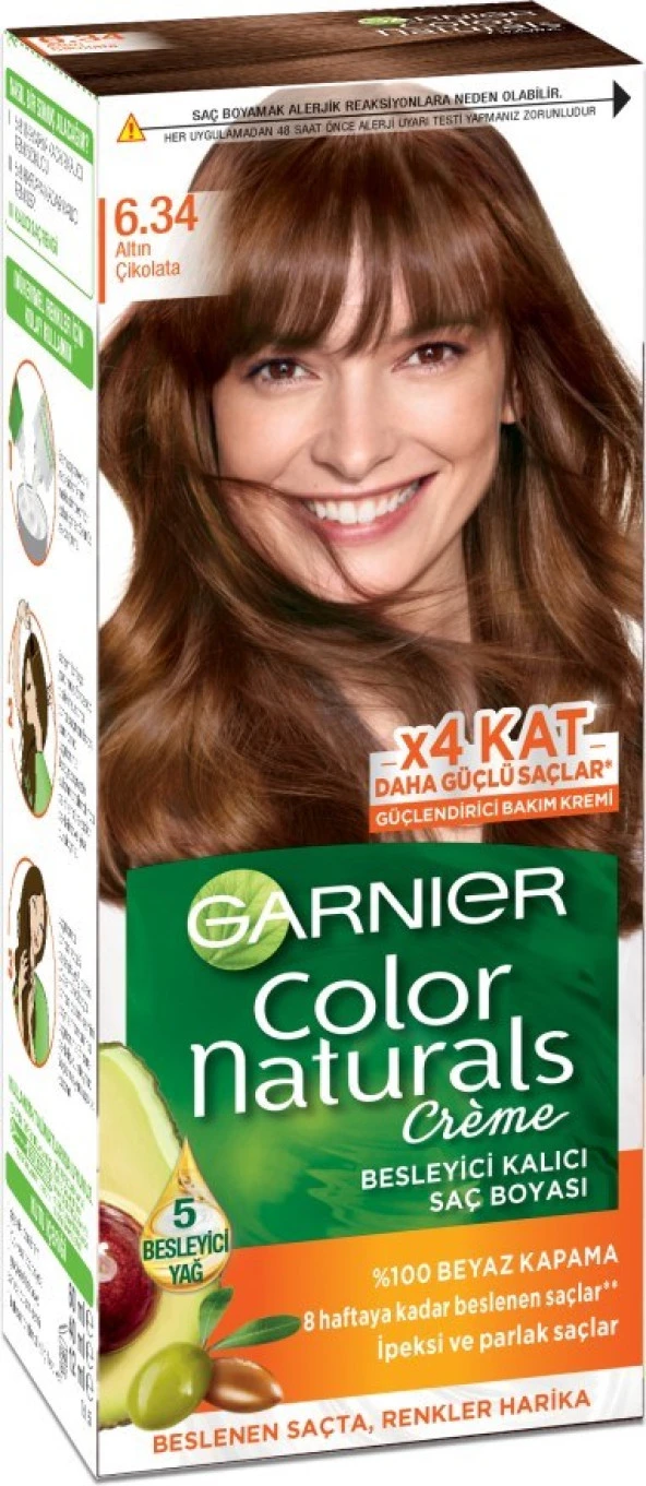 Garnier Color Naturals 6.34 Altın Çikolata ürün görseli 1