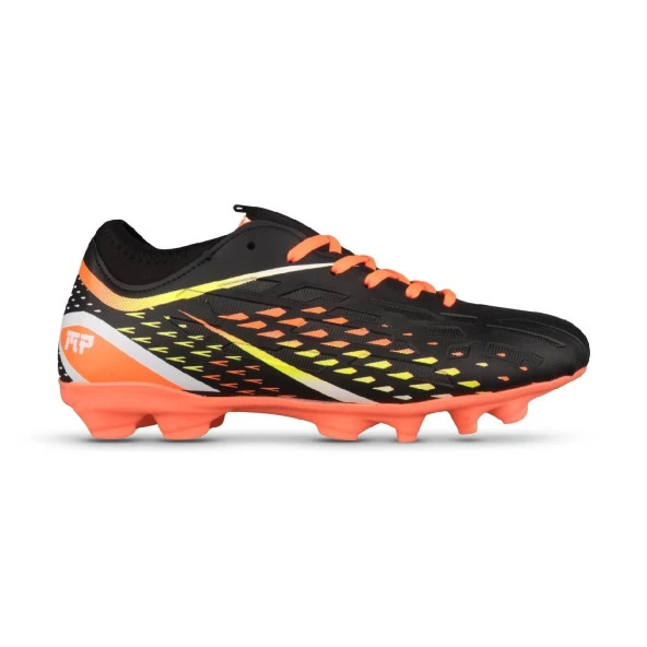 M.P Unisex Bağcıklı Siyah-turuncu Halı Saha Futbol Ayakkabısı 241-1353GR ürün görseli 1