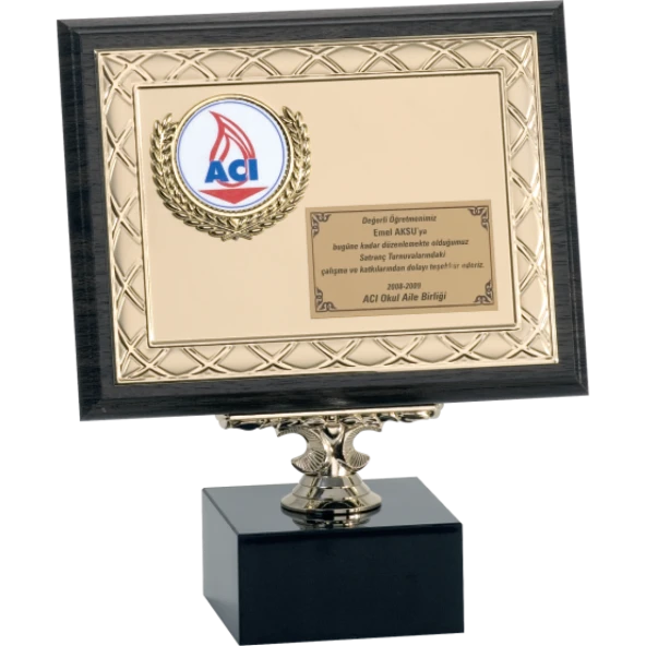 ODAK KUPA - Ahşap Plaketler - PL-060 A - 18x24 cm ürün görseli 1