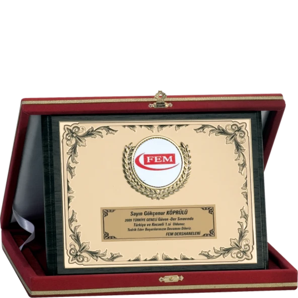 ODAK KUPA - Ahşap Plaketler - PL-071 A - 18x24 cm ürün görseli 1
