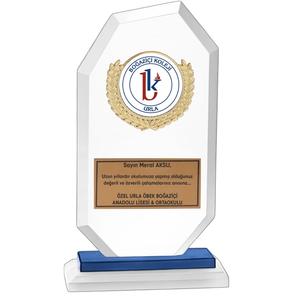ODAK KUPA - Cam Plaketler - CM-002 B - 12x21 cm ürün görseli 1