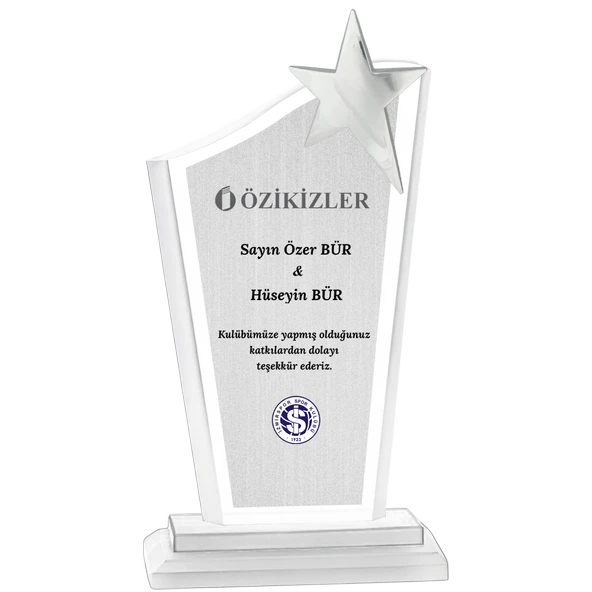 ODAK KUPA - Cam Plaketler - CM-016 A - 14x24 cm ürün görseli 1