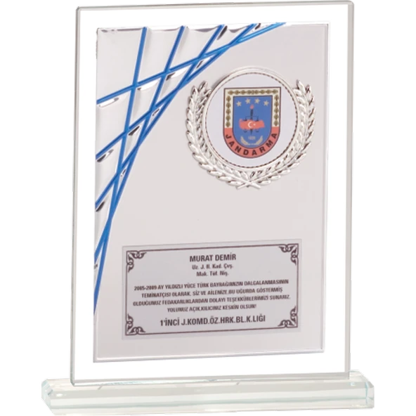 ODAK KUPA - Cam Plaketler - CM-081 B - 18x21 cm ürün görseli 1