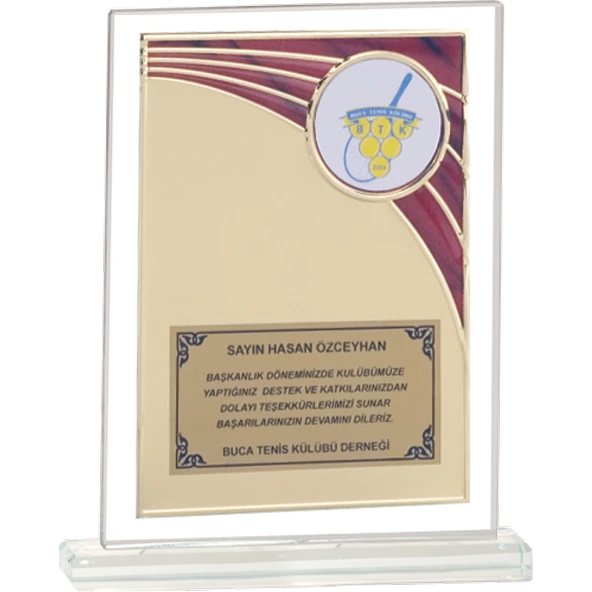 ODAK KUPA - Cam Plaketler - CM-086 A - 18x21 cm ürün görseli 1