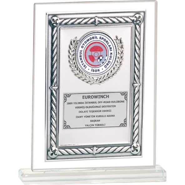 ODAK KUPA - Cam Plaketler - CM-089 B - 18x21 cm ürün görseli 1