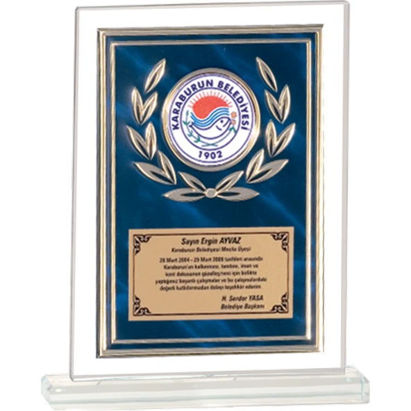 ODAK KUPA - Cam Plaketler - CM-092 A - 18x21 cm ürün görseli 1
