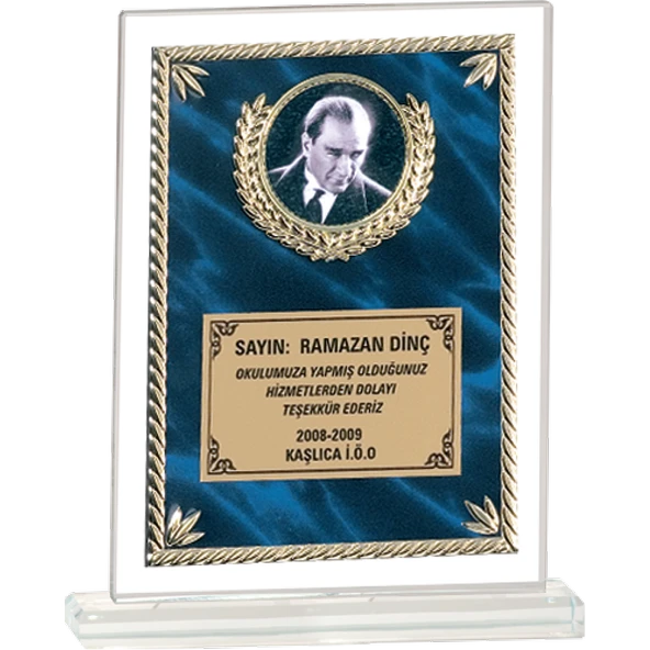 ODAK KUPA - Cam Plaketler - CM-093 A - 18x21 cm ürün görseli 1
