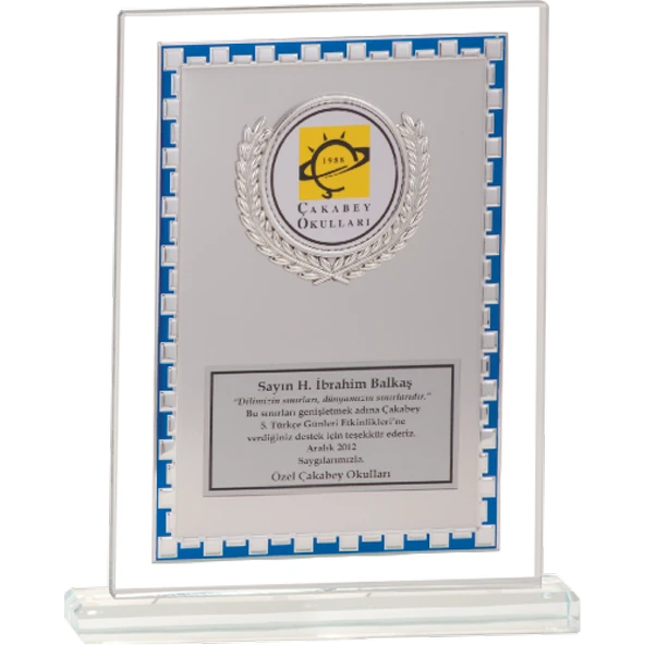 ODAK KUPA - Cam Plaketler - CM-088 A - 18x21 cm ürün görseli 1