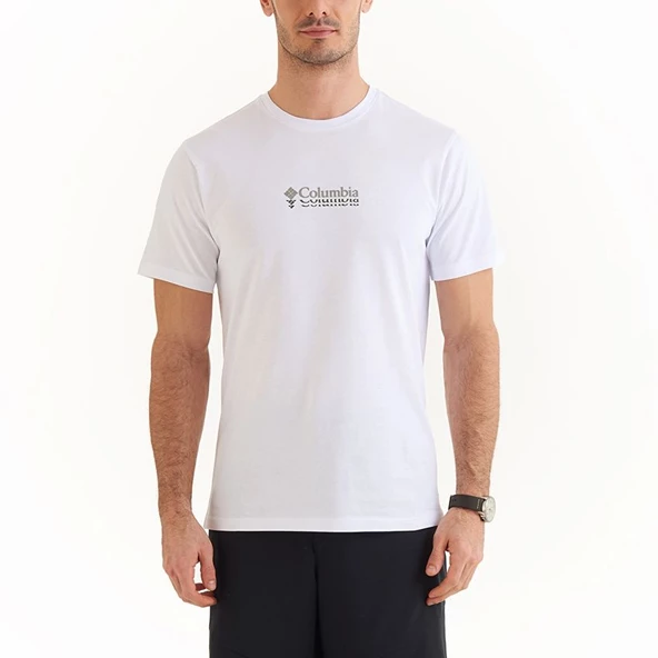 Columbia CSC Ripples Mini Erkek Kısa Kollu T-Shirt Beyaz CS0309-100 ürün görseli 1