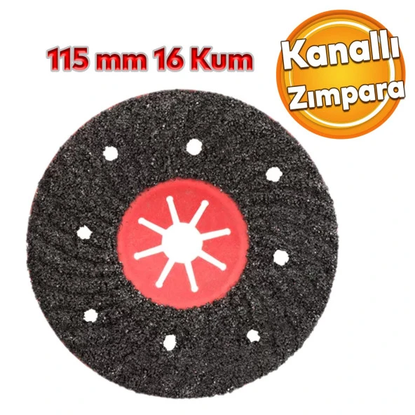 Kanallı Zımpara  FOX Ron 115 mm Taşlama Zımparalama Aşındırma ürün görseli 1