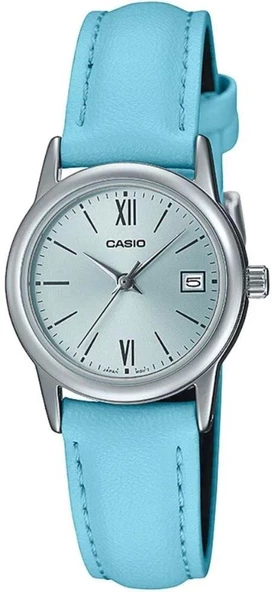 CASIO LTP-V002L-2B3UDF MAVİ DERİ KORDON KADIN KOL SAATİ ürün görseli 1