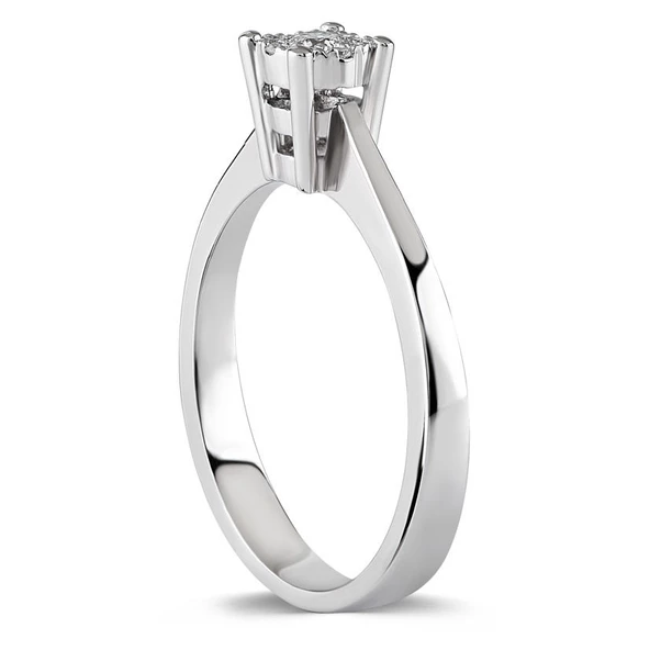 0.10 ct. Çok Taşlı Tektaş Pırlanta - Resim 2