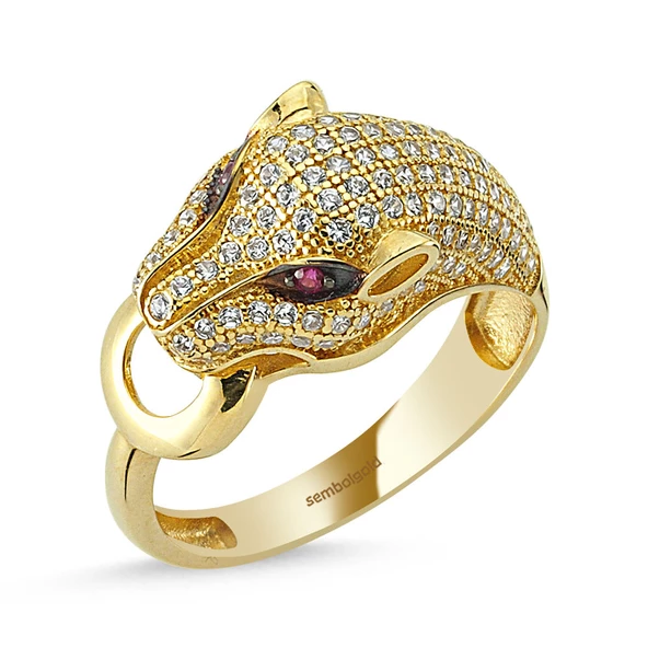 Kaplan Altın Yüzük 14K Gold ürün görseli 1