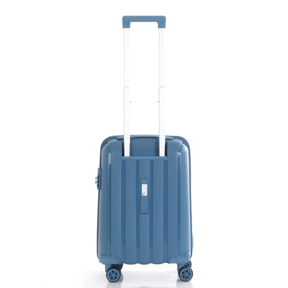 Mçs Valiz 3lü Set Kırılmaz PP Silikon Sky Blue - Resim 8