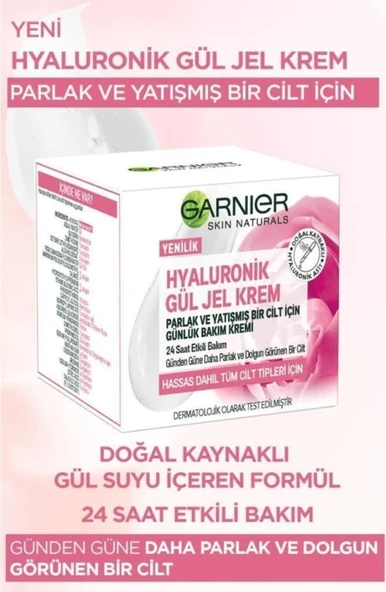 Garnier Hyaluronik Aloe Jely Krem Gül - Resim 3