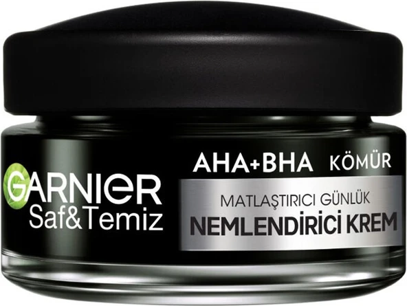 Garnier Aha Bha Kömür 3'Ü 1 Arada Matlaştırıcı Günlük Nemlendirici Krem 50ml ürün görseli 1