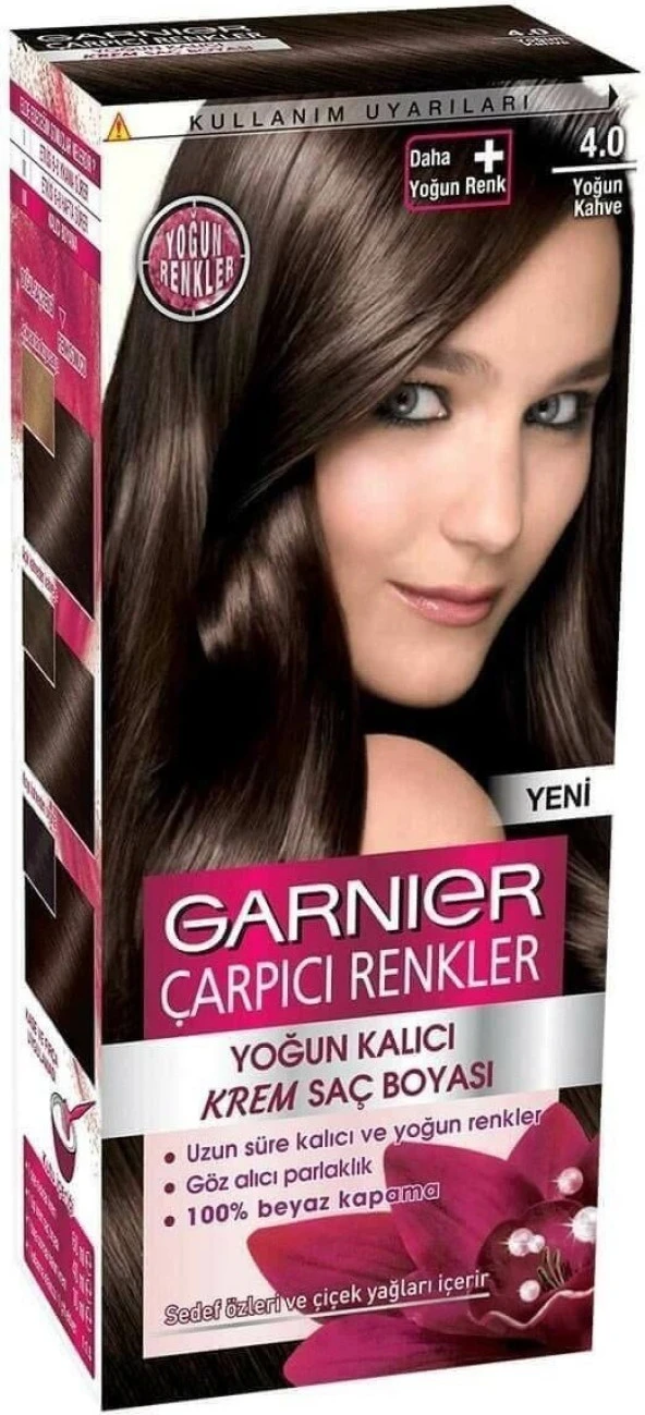 Garnıer Çarpıcı Renkler Saç Boyası 4.0 Yoğun Kahve ürün görseli 1