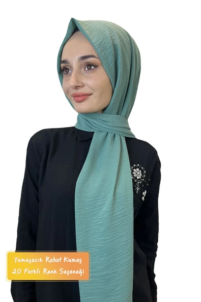 Rahat Kırışmaz Cazz Şal, Yumuşak, Tok Duruşlu Kolay Şal 01000  MİNT ürün görseli 1