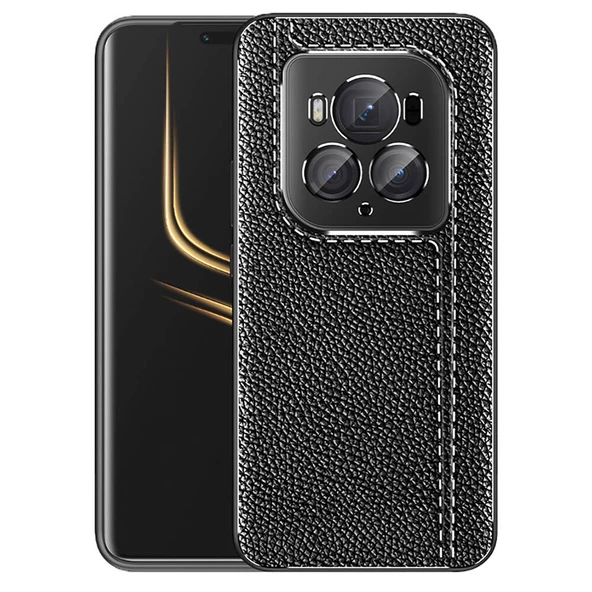 Honor Magic 6 Pro Kılıf Deri Desenli Kamera Korumalı Silikon ürün görseli 1