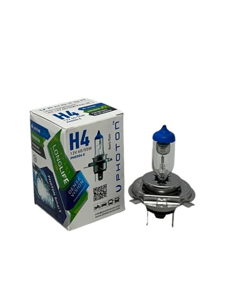H4 12V 60/55W Eco (%30 Fazla Işık) Halojen Far, Sis Ampulü ürün görseli 1