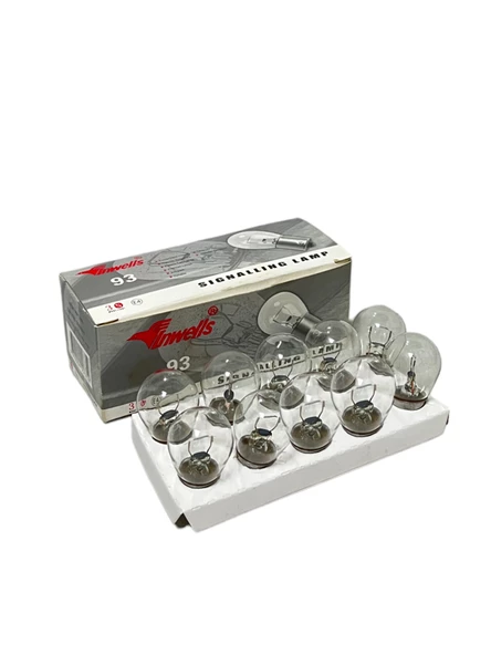 12V 21W 93 Yakın Tırnak Sinyal ve Far Ampulü 10 Adet ürün görseli 1