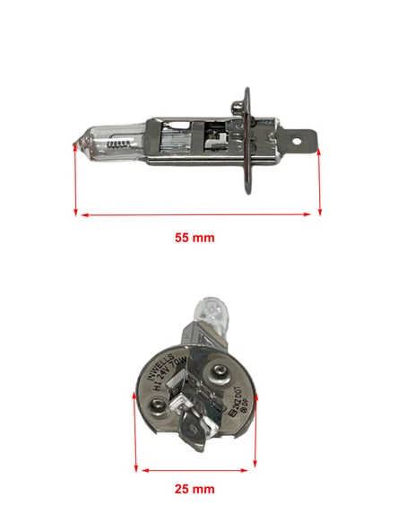 H1 24V 70W Sis, Far Ampulü - Resim 2
