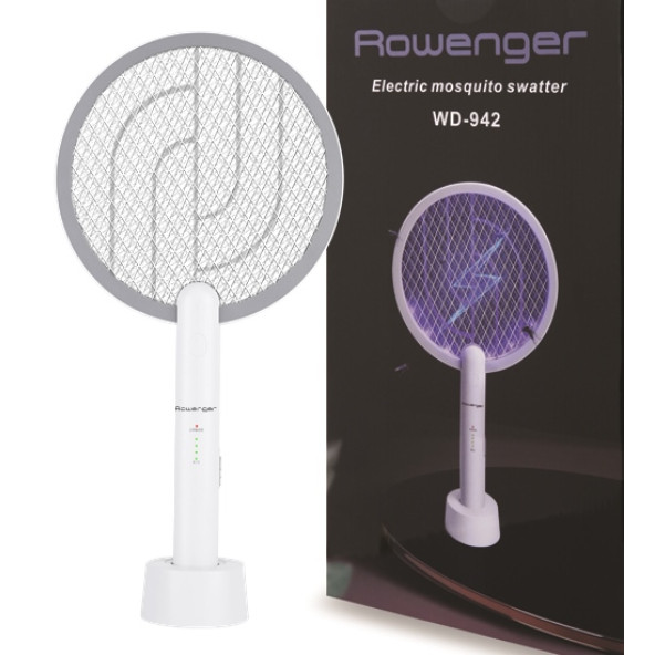 Rowenger WD-942 USB Şarjlı Uv Işıklı Elektrikli Sivrisinek Öldürücü Raket Sinek Öldürücü Sineksavar Lamba ürün görseli 1