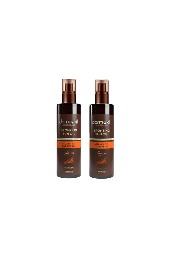 Dermokil Bronzlaştırıcı Güneş Yağı 200 ml x 2 Adet ürün görseli 1