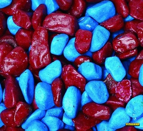 Vitasand REF-183 Bordo Mavi Fanus Çakılı 350 gr ürün görseli 1