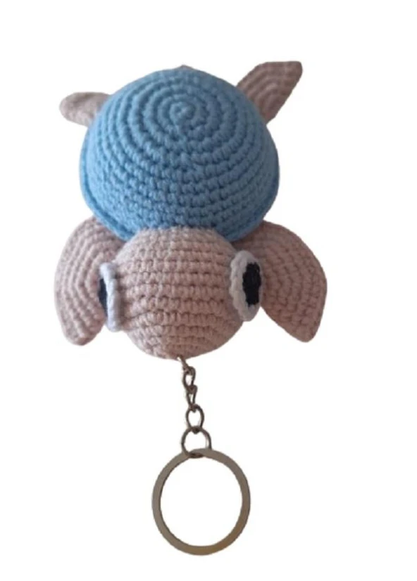 Mavi Kaplumbağa Amigurumi Anahtarlık Organik Oyuncak ürün görseli 1