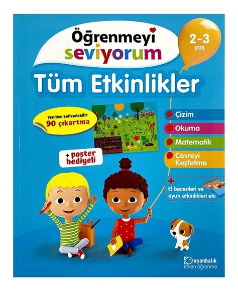 2-3 Yaş Öğrenmeyi Seviyorum Tüm Etkinlikler Uçanbalık Yayınları ürün görseli 1