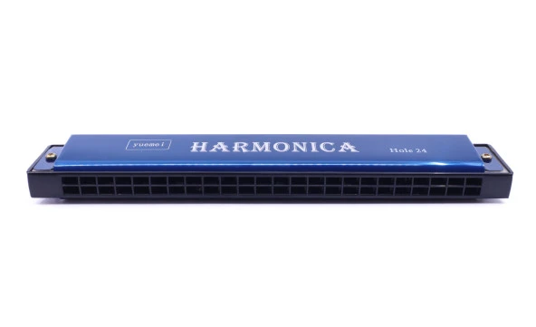 Harmonica Büyük Boy Mızıka Mavi - Resim 3