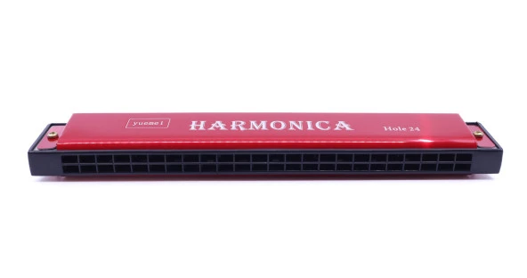 Harmonica Büyük Boy Mızıka Kırmızı - Resim 3