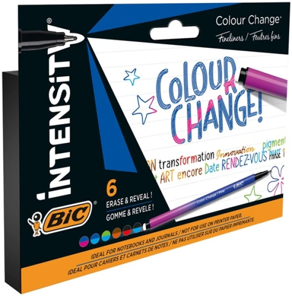 Bic İntensity Renk Değiştiren Keçeli Kalem 6Lı ürün görseli 1
