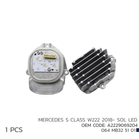 Mercedes S Class W222 2018-Sol Led Mod A2229069204 ürün görseli 1