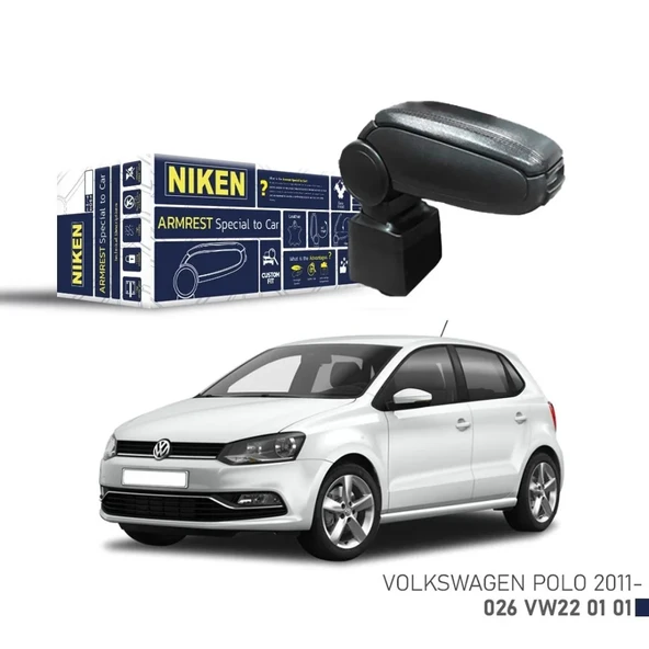 Niken VW Polo 2011- Araca Özel Kol Dayama Siyah ürün görseli 1