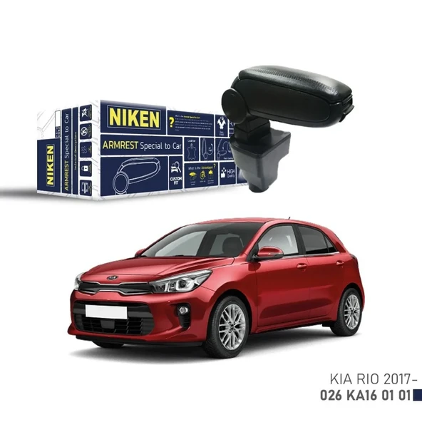 Niken Kia Rio 2017- Araca Özel Kol Dayama Siyah ürün görseli 1