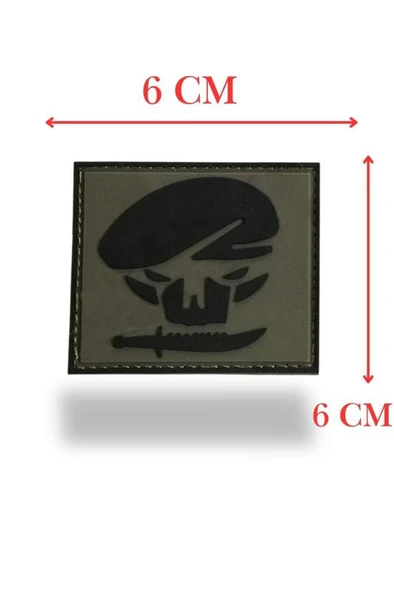 Single Sword BERE-BIÇAK Plastik Patch - Peç 6Cm X 6Cm - Resim 3