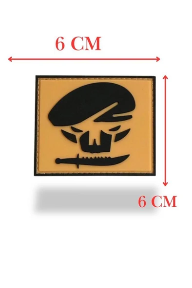 Single Sword BERE-BIÇAK Plastik Patch - Peç 6Cm X 6Cm ürün görseli 1