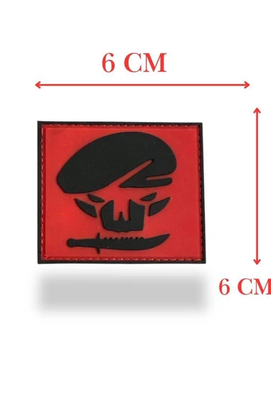 Single Sword BERE-BIÇAK Plastik Patch - Peç 6Cm X 6Cm - Resim 5